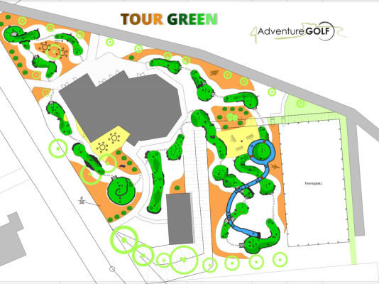 Adventure Golfplatz-Planung